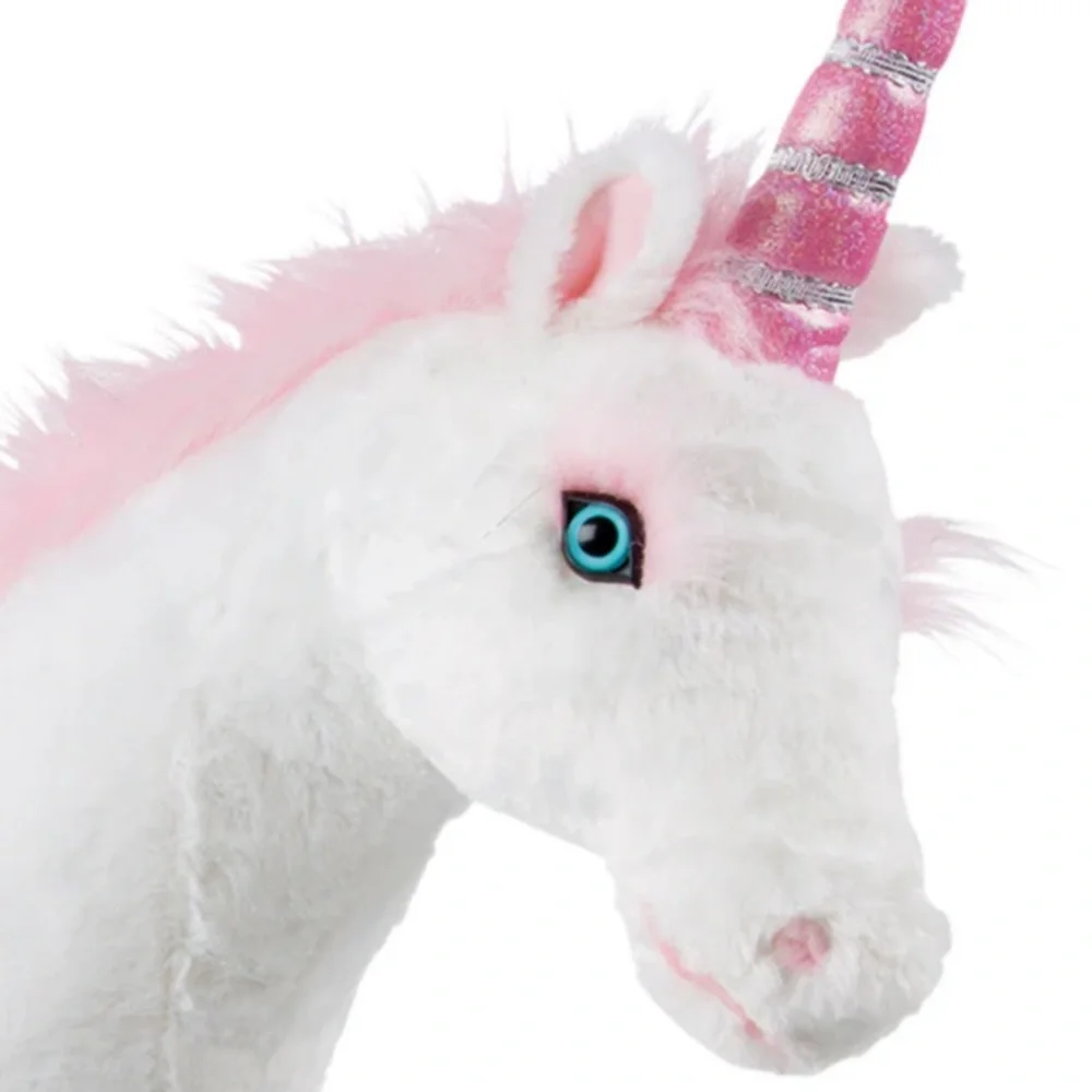 Melissa & Doug Pink and White Unicorn Plush - Picture 4 of 5